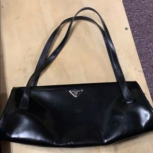 Authentic black Prada shoulder bag. Used.